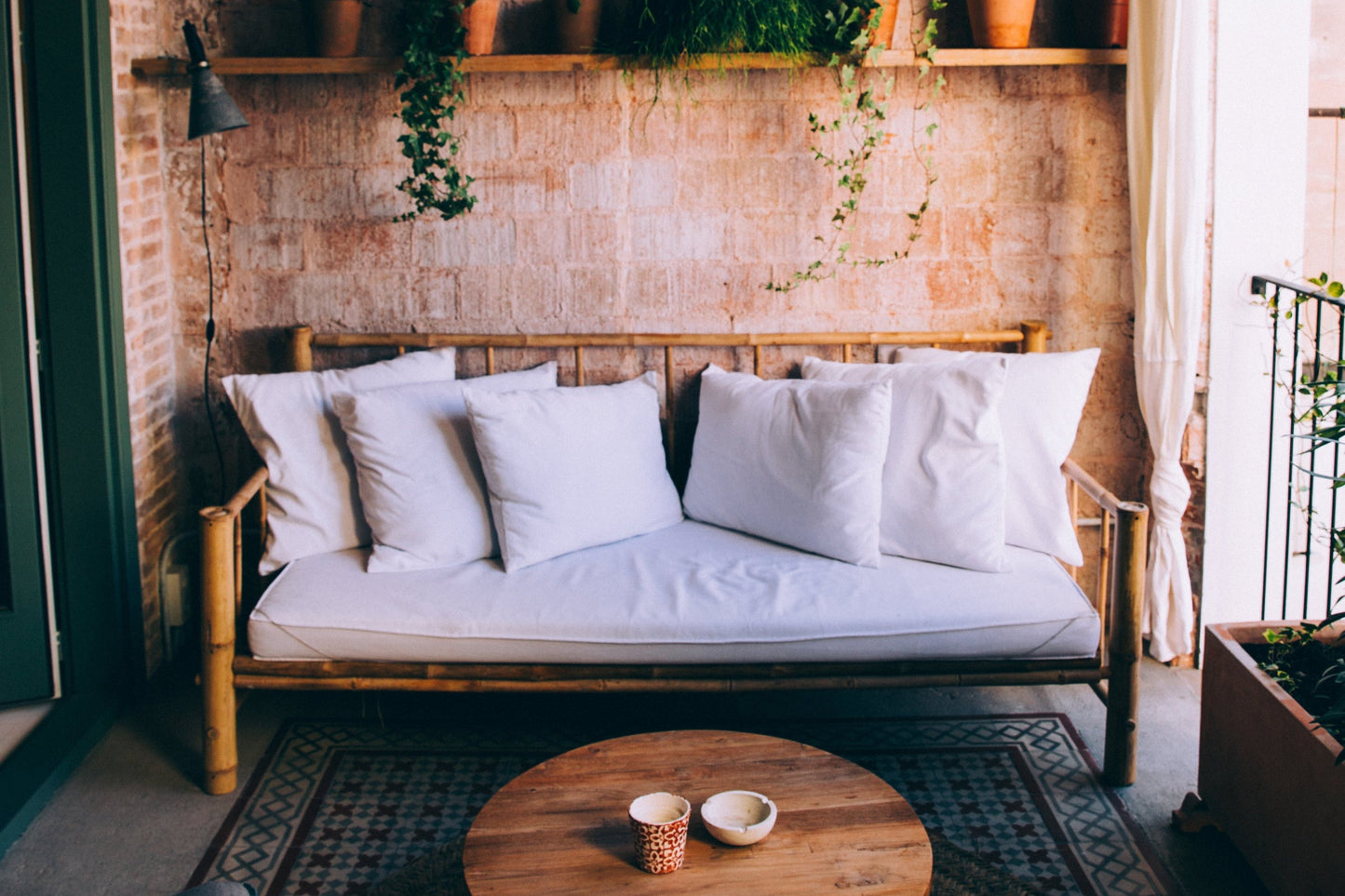 White Bamboo Daybed